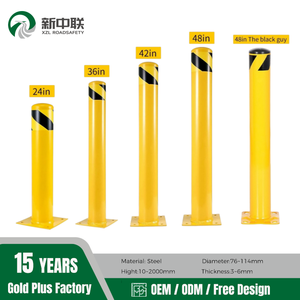 XZL Anti-Collision Yellow Safety Bollard Post