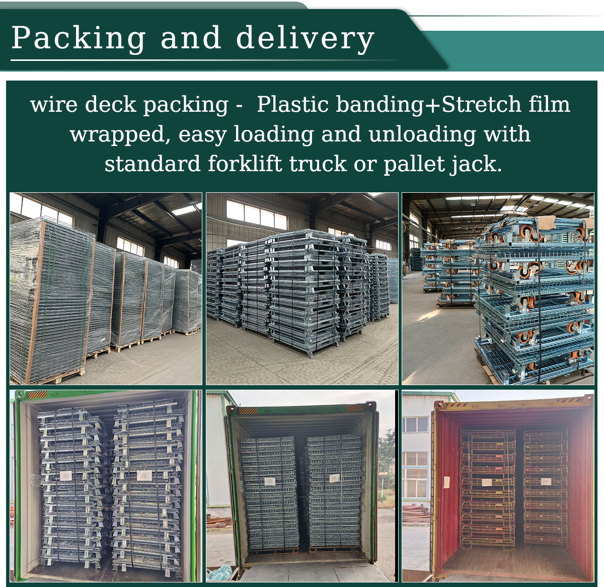 Easy Install Wired Decking for Shelves Safety Grating Surface Pallet Rack Wire Mesh Deck for E Commerce Fulfillment Center