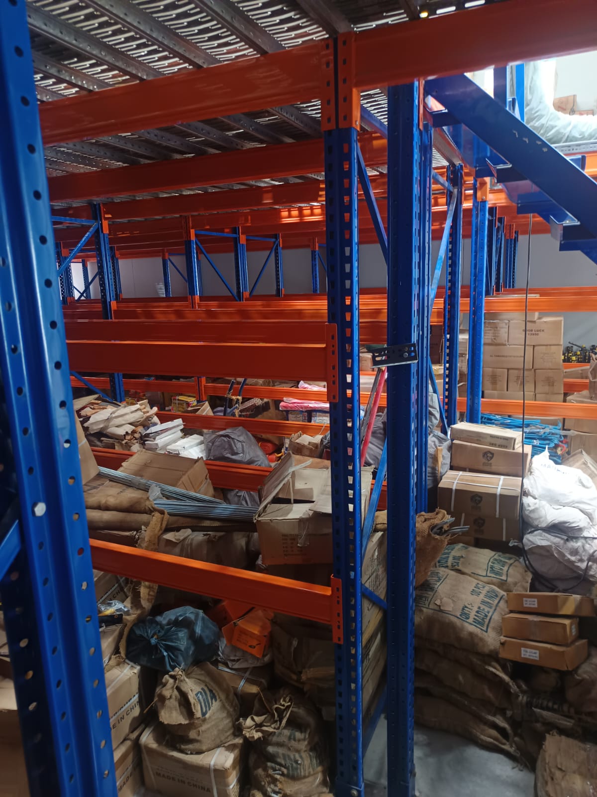 Organized Hardware and Tool Inventory Storage on Mezzanine Level