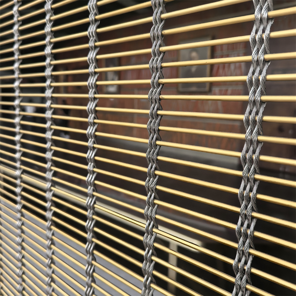 Flexible Stainless Steel Cable Mesh Panel Durable Decorative Rope Net For Facade Ceiling Partition And Commercial Design
