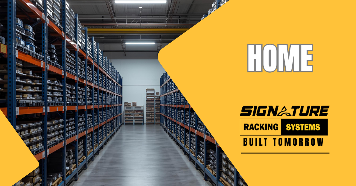Industrial warehouse racking structure