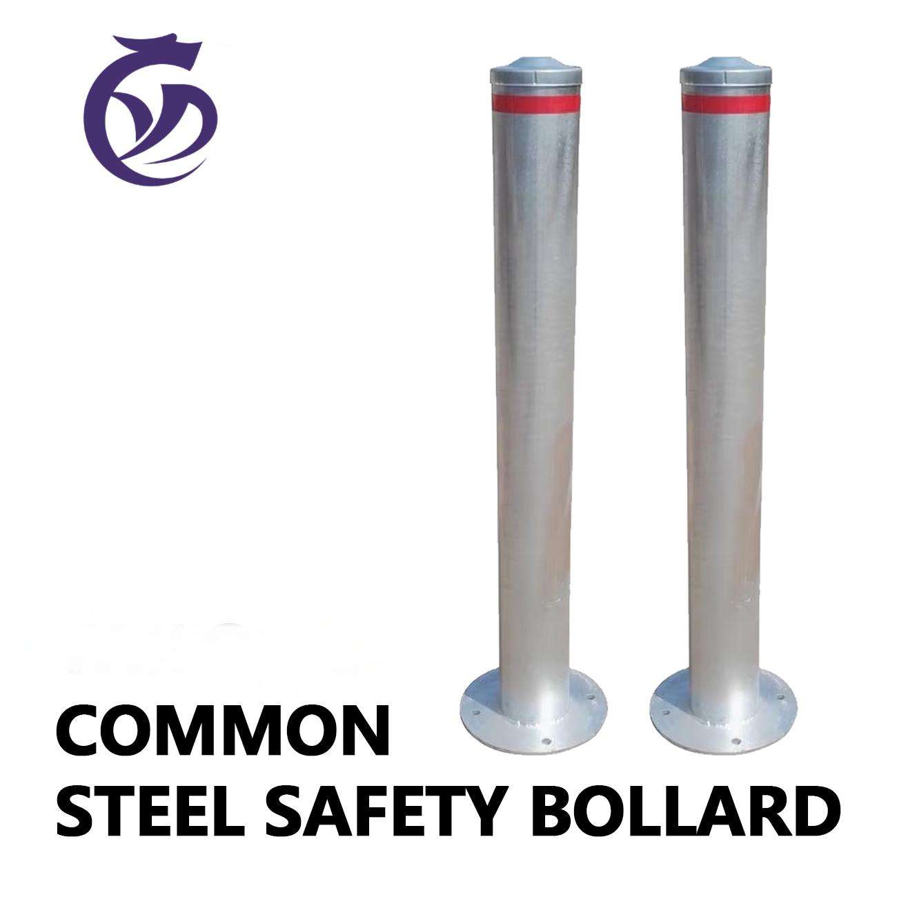 Galvanized Steel Anti Collision Bollard Heavy Duty Crash Barrier for Warehouse Factory Parking Lot Protection