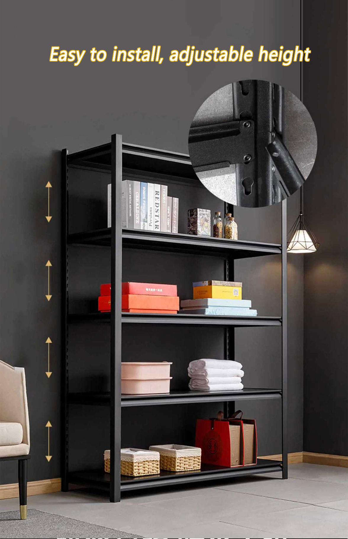Pallet Racking Warehouse Storage Shelving Systems Vertical Steel Racks Adjustable Industrial Metal Shelves Boltless 100-150kg