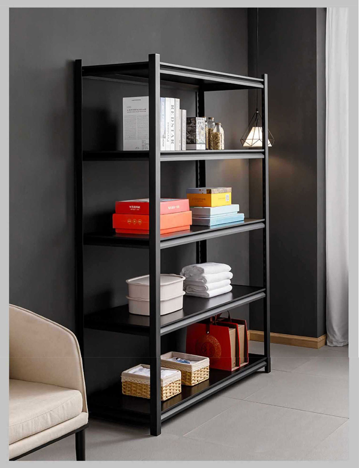 Pallet Racking Warehouse Storage Shelving Systems Vertical Steel Racks Adjustable Industrial Metal Shelves Boltless 100-150kg