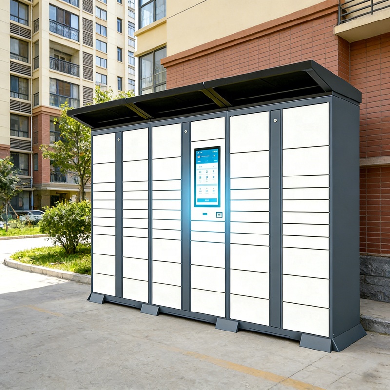 XINJU Smart Parcel Locker System Wall Mount Delivery Cabinet Intelligent Courier Locker Outdoor Indoor Automated Parcel Storage