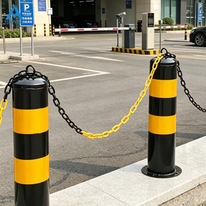 Industrial Grade Steel Reflective Safety Bollard Barriers