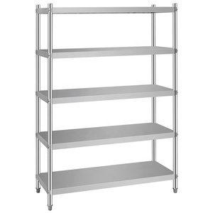 5 Layer Heavy Duty Stainless Steel Shelving Industrial Grade Stainless Steel Storage Rack Shelf
