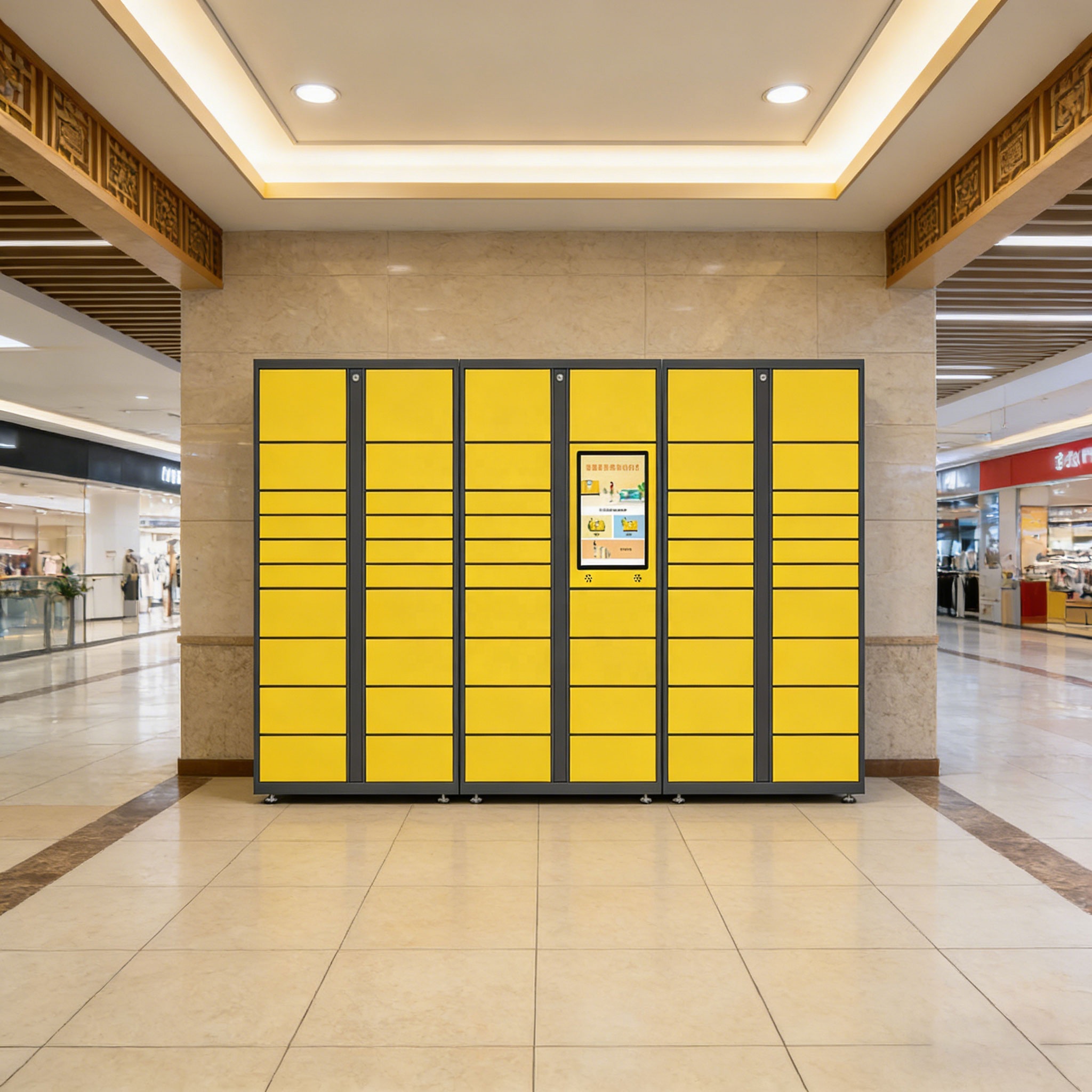 XINJU Smart Parcel Locker System Wall Mount Delivery Cabinet Intelligent Courier Locker Outdoor Indoor Automated Parcel Storage