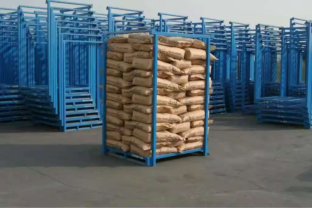 Mracking Foldable Stack Racking Industrial Warehouse Heavy Duty Cold Mobile Rack Cloth Stacking Shelf