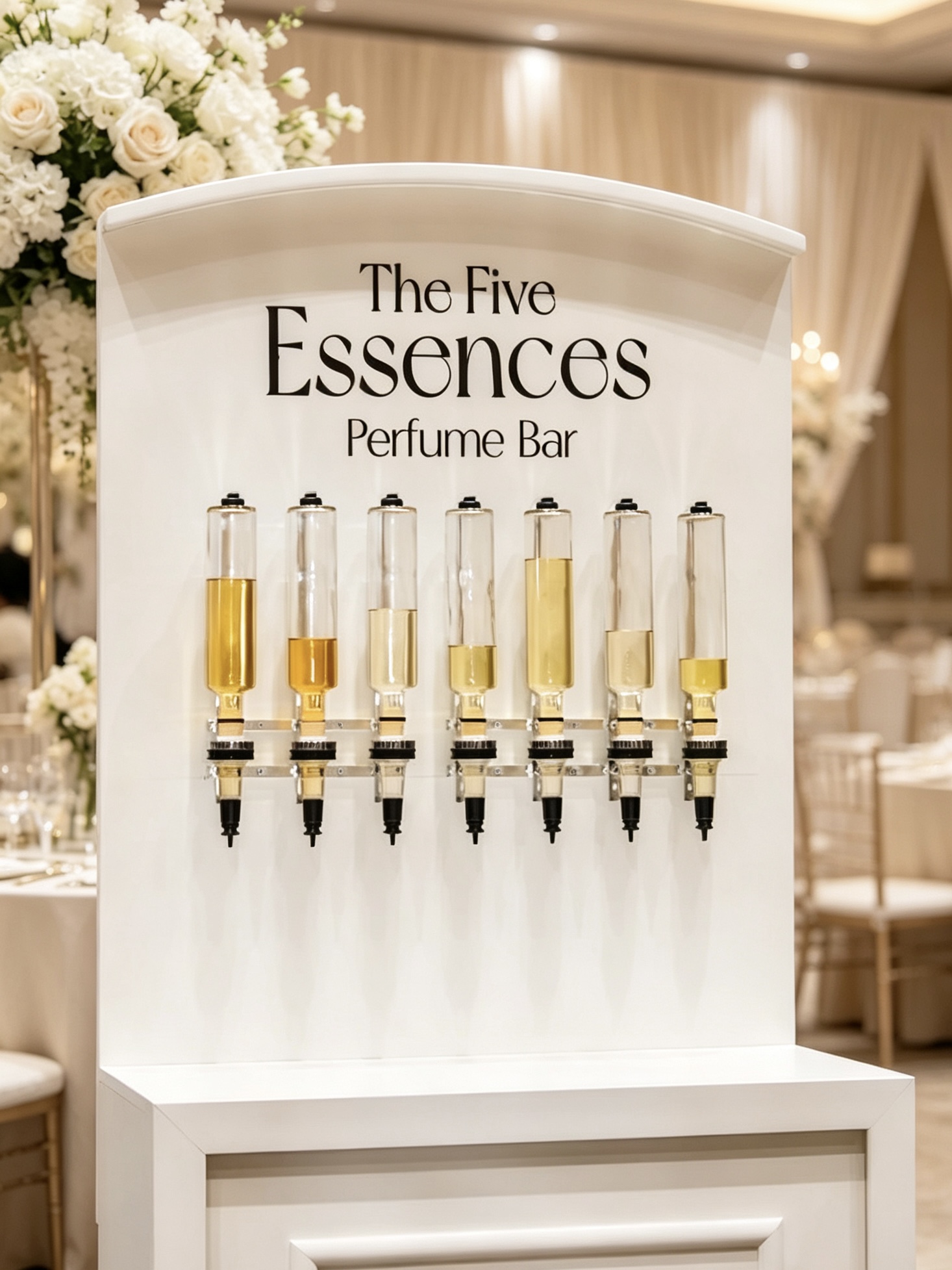 Bulk Order Customized Gold Wall Mount Perfume Disperser 375ml/750ml Essential Oil Display Rack Perfume Bar For Cosmetic Store