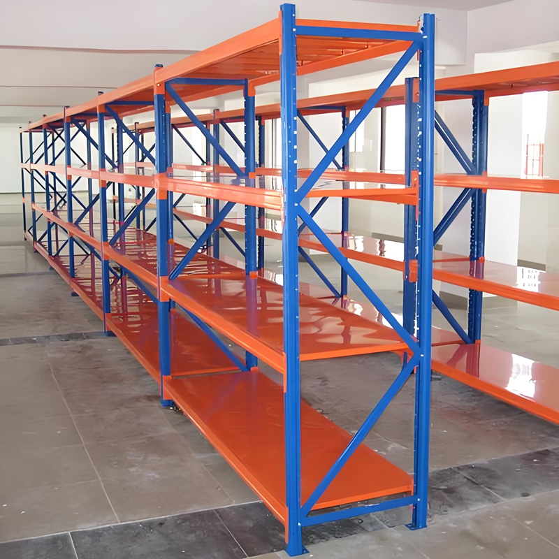 Adjustable 5-Layer Steel Metal Stacking Racks &amp; Shelves Anti-Rust Efficient Warehouse Storage Solution