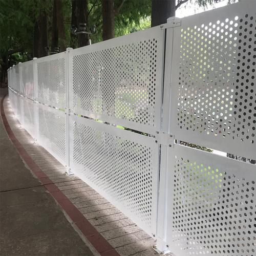 Perforated Steel Isolation Fence, Breathable Workshop Partition Barrier for Factory Area Separation