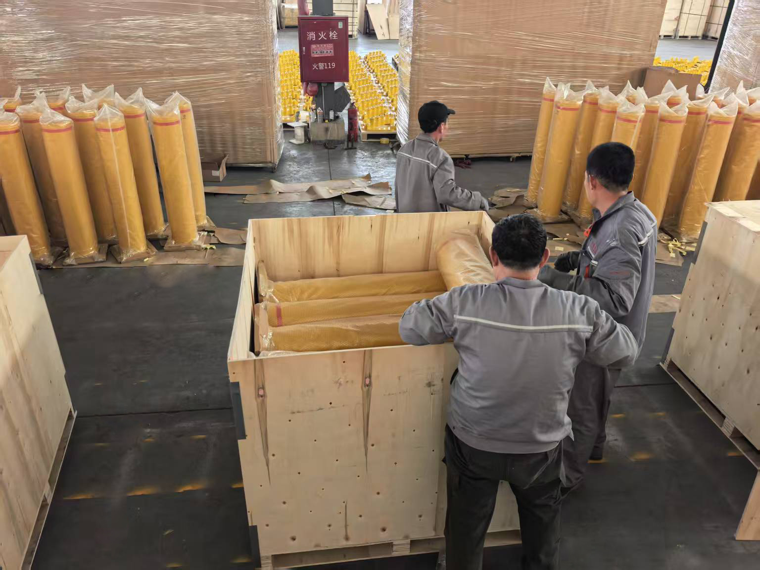 Yellow Powder Coated Bollard