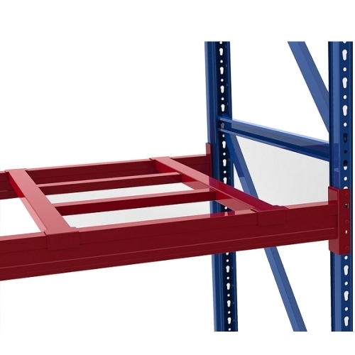 Structural pallet support bars and wire mesh security partitions
