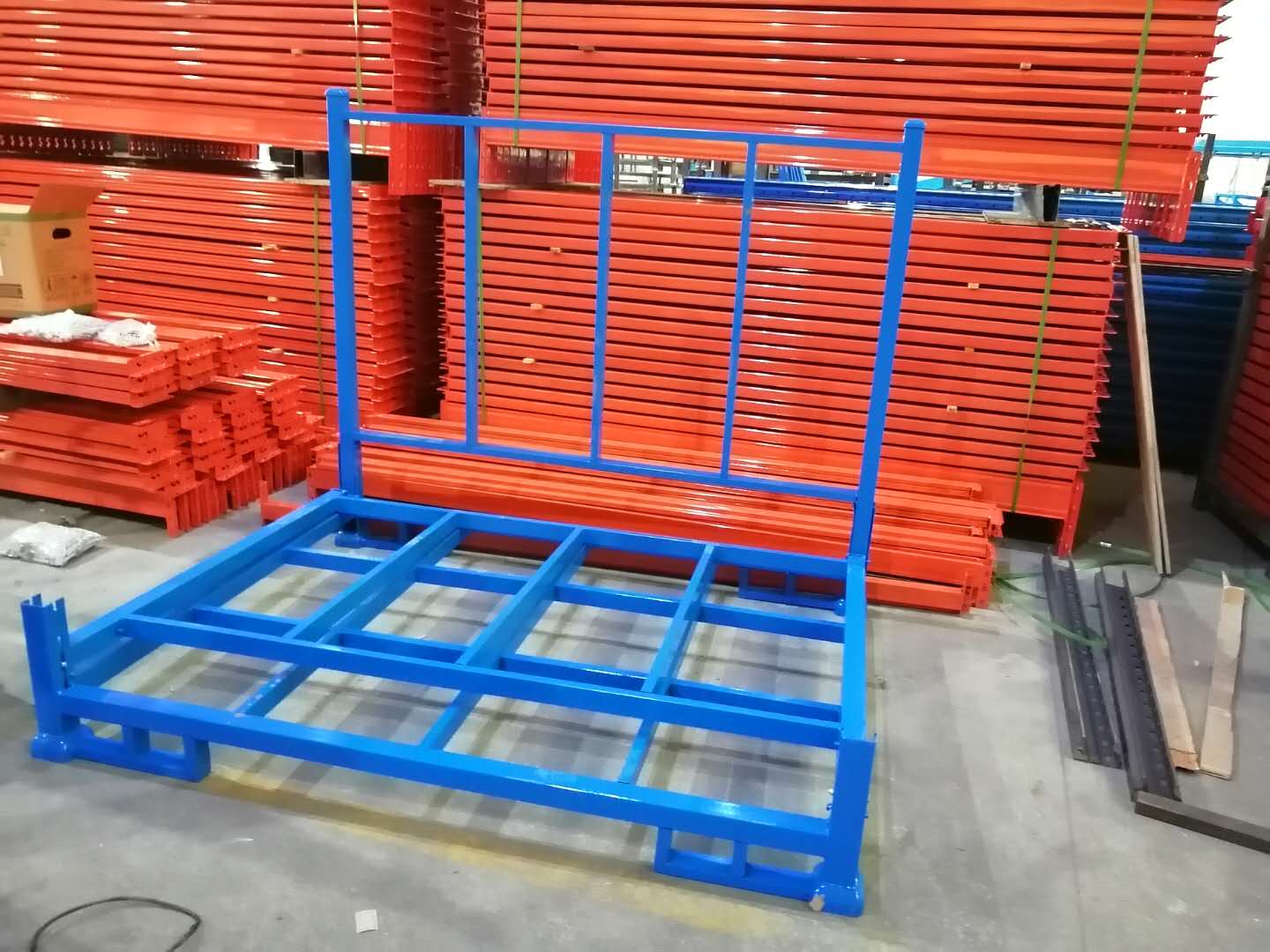 Mracking Foldable Stack Racking Industrial Warehouse Heavy Duty Cold Mobile Rack Cloth Stacking Shelf