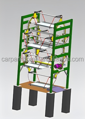 Intelligent Mechanical Vertical Multi-Storey Car Storage System Steel Automatic Smart Parking Lift for Rotary Parking Carport