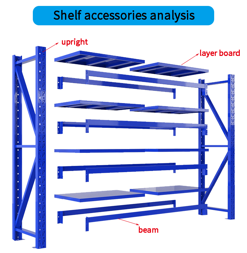 Modern Durable Stainless Steel 3-Layer Adjustable Heavy Duty Mobile Rack Unit for General Purpose Shop Warehouse Storage System
