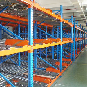 Heavy Duty Steel Sliding Shelving Warehouse Order Picking Carton Flow Rack