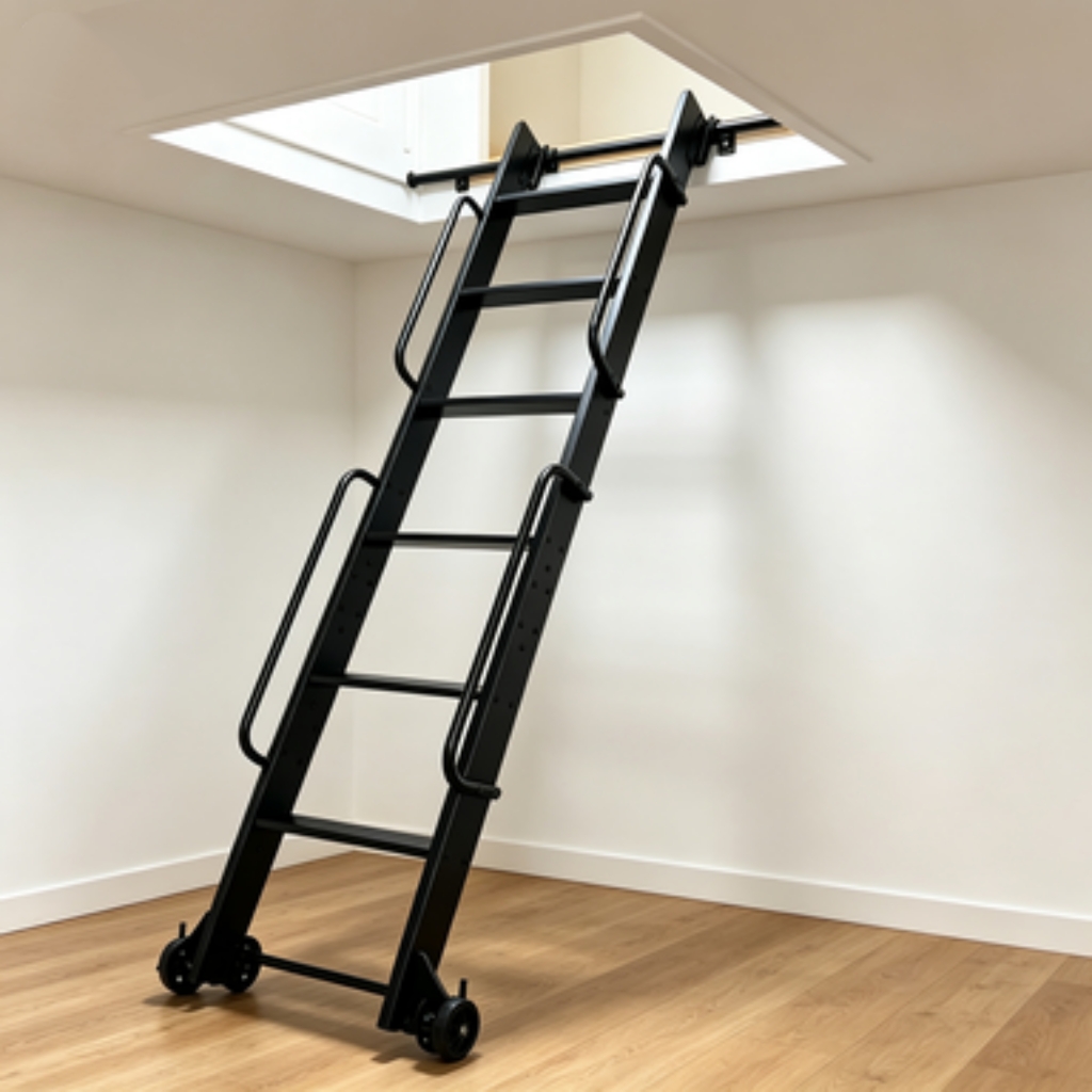 96inch Aluminum Rolling Ladder 400LBS Non Slip Step Casters Multi Purpose for Kitchen Pantry Bookshelf Storage