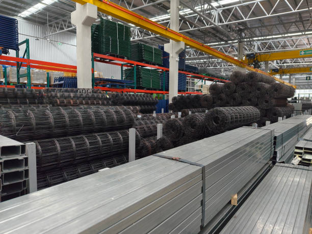 High grade structural steel stock intake