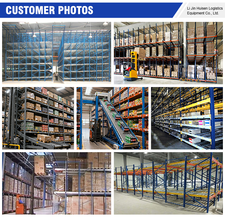 Heavy Duty Steel Sliding Shelving Warehouse Order Picking Carton Flow Rack