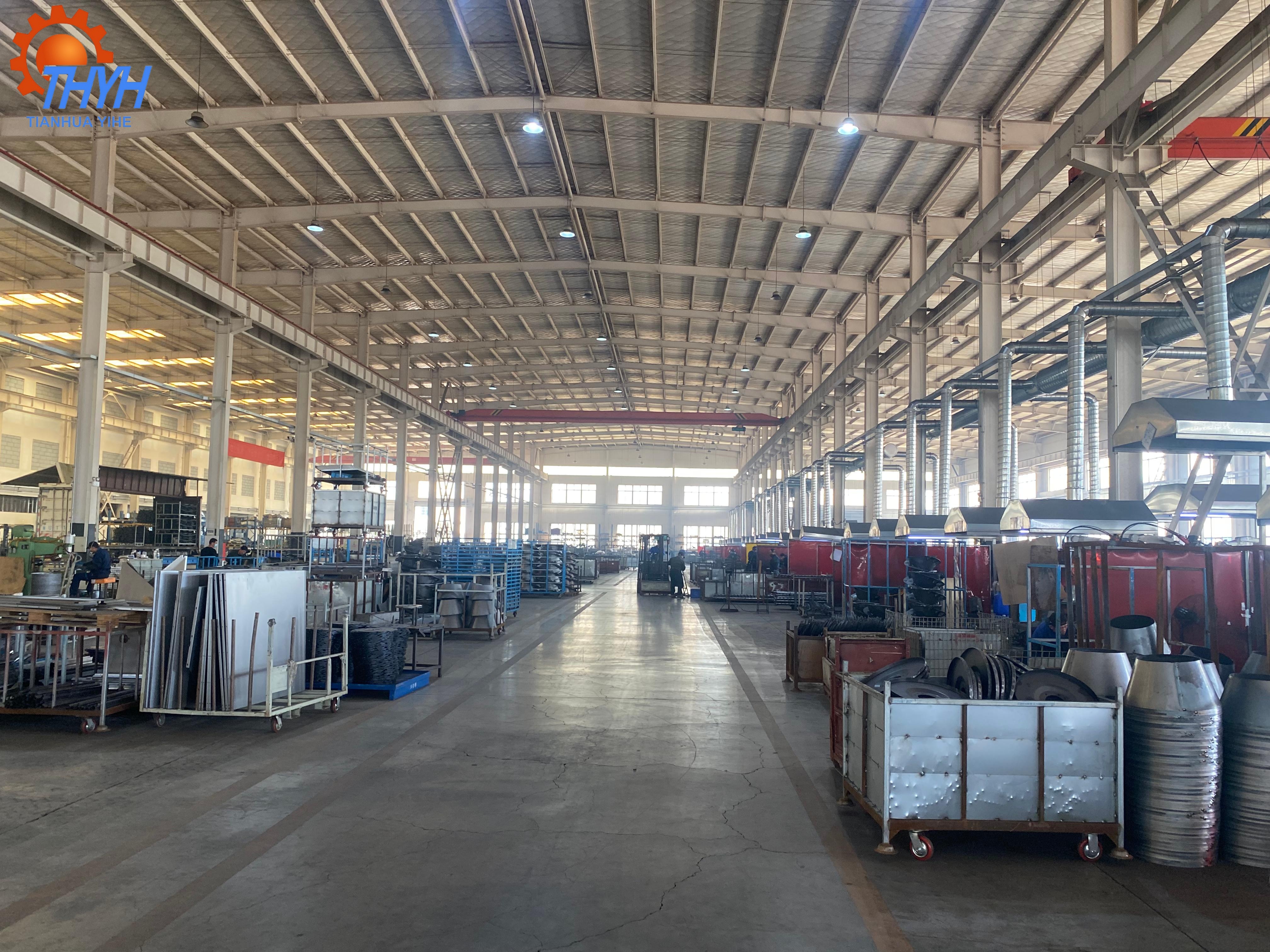 Prefabricated Welded Steel Stainless Steel Mezzanine Floor Module Shot Blasted Anti-Corrosion Painted Fabrication