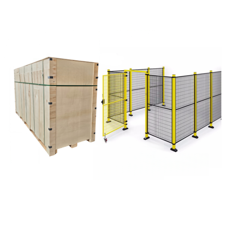 Steel Mesh Workshop Isolation Fence Warehouse Partition Custom Build Galvanized Yellow Black Safety Net Equipment Protection