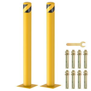 42 Inch Heavy Duty Safety Yellow Bollard Stanchions