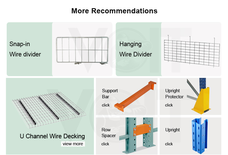 F/ U Channels Heavy Duty Steel Wire Mesh Decking for Warehouse Storage Pallet Rack