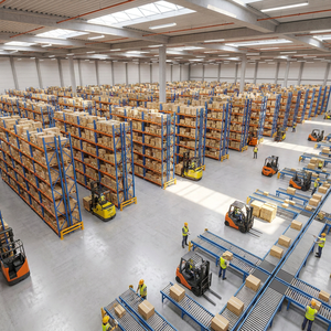 Industrial Warehouse Storage Pallet Racking With Heavy Duty Steel Uprights And Beams