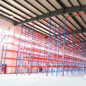 Warehouse Pallet Racking Heavy-Duty Metal Beam Adjustable Selective 5-Layer Shelving Systems CE Certified Customizable Plug-In