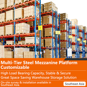 3-Layer Heavy Duty Clip Type Warehouse Shelving
