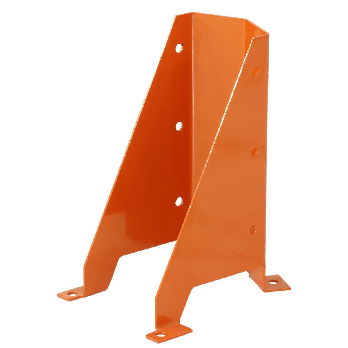 Steel column guard for pallet rack upright protection