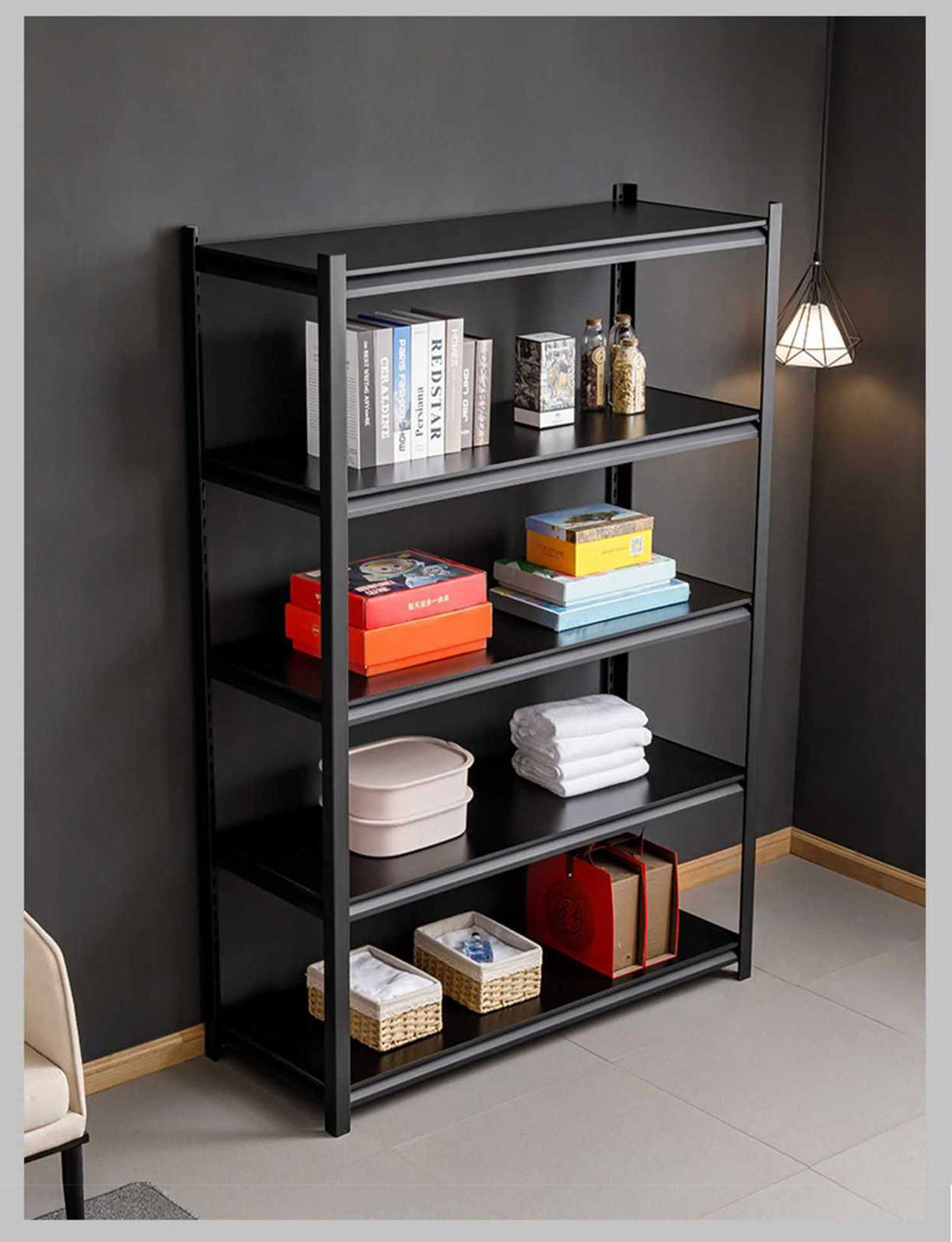 Pallet Racking Warehouse Storage Shelving Systems Vertical Steel Racks Adjustable Industrial Metal Shelves Boltless 100-150kg