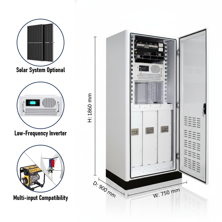 Scalable 51.2V Energy Storage System Multi-Family Use LiFePO4 Storage Cabinet with &plusmn;1% Voltage Stability Multi-Energy Access