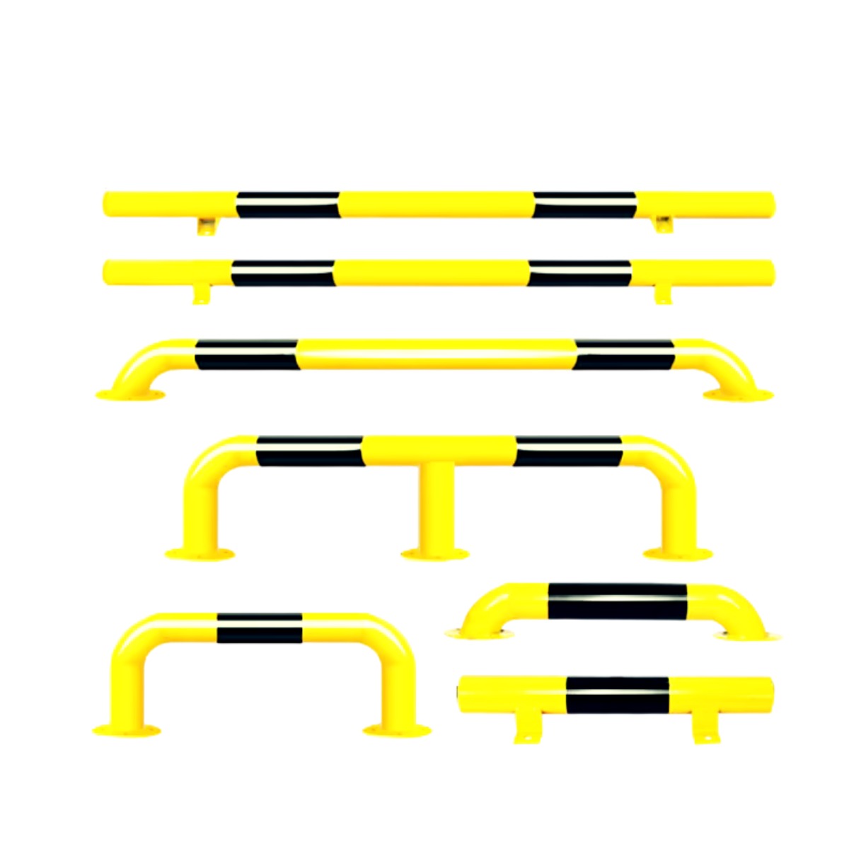 Industrial road and warehouse safety barrier system