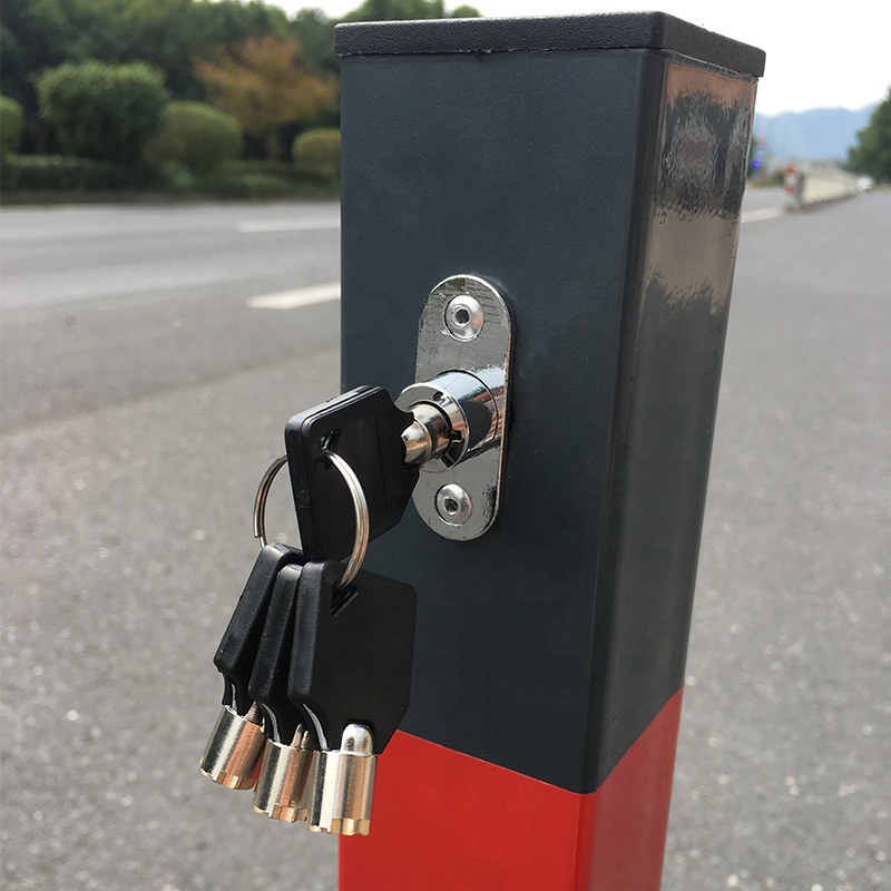 Collapsible Iron Traffic Folding Down Safety Bollard Parking Lock