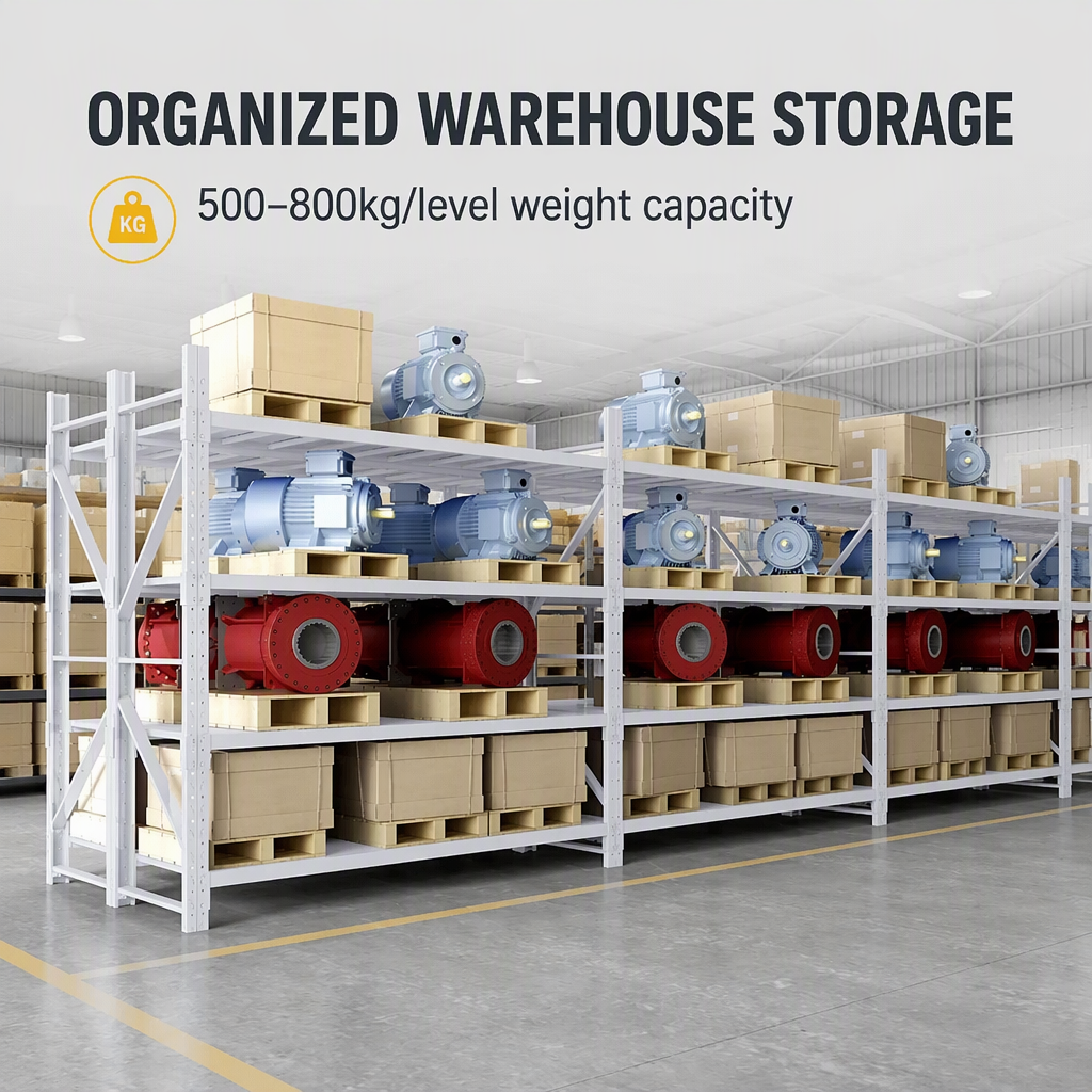 Heavy Duty Steel Storage Rack Adjustable Metal Shelving Warehouse Pallet Racking Corrosion Resistant Industrial Shelves