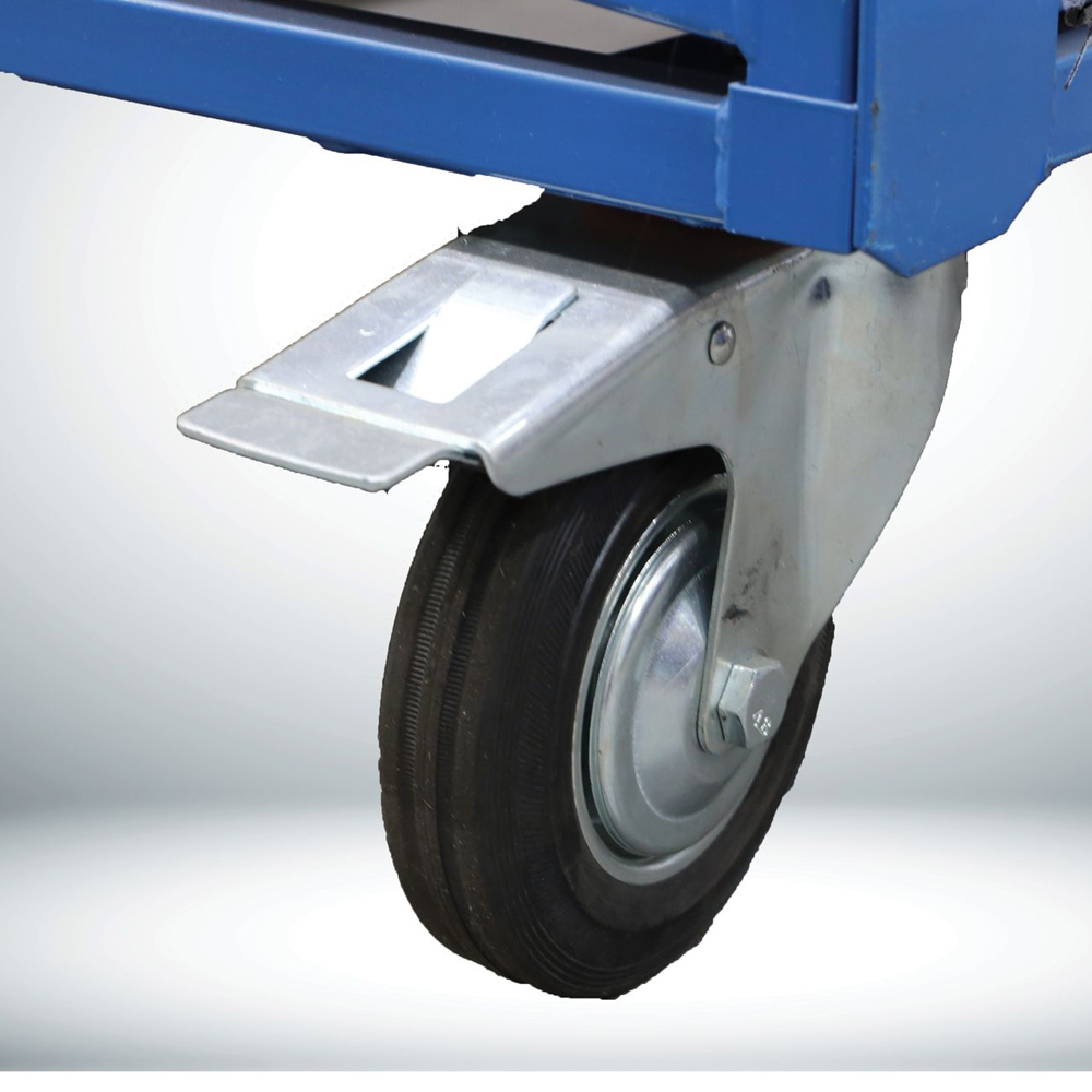 4 Layer Cuntomizable Heavy Duty Metal Shelf Trolley Warehouse Order Picking Storage Rack Material Handling Cart