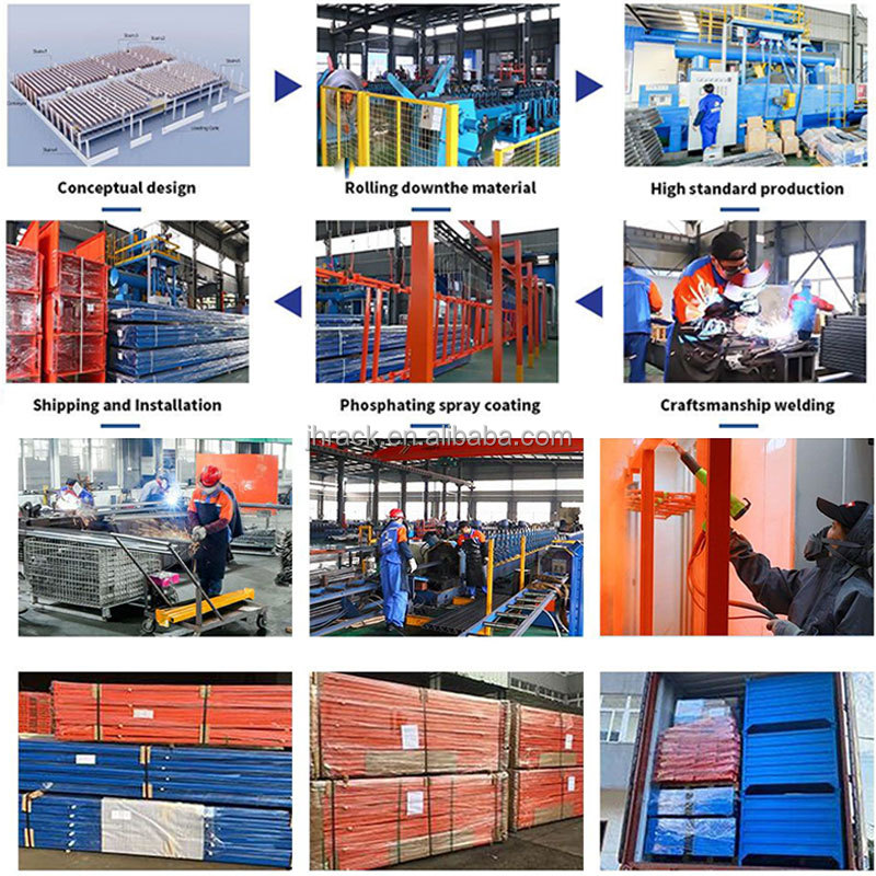 Vertical Vna Racking Multi-tier Metal Shelving Units Stacking Pallet Warehouse Racking Van Storage Systems