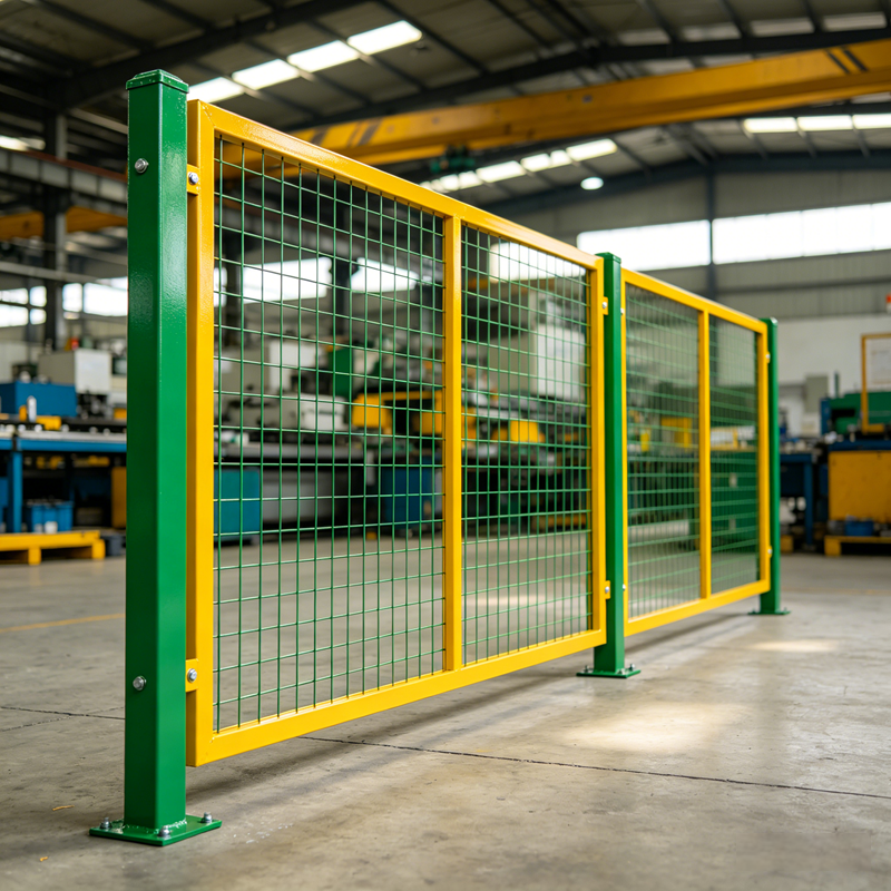 Customized Heavy Duty Steel Workshop Partition Fence - Industrial Safety Barrier for Warehouse &amp; Factory