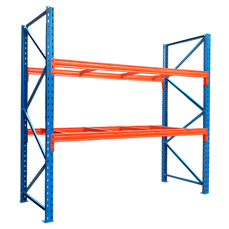 Snap Together Cold Rolled Steel 3-Layer Heavy Duty Clip Type Warehouse Shelving Racking with Card Slot Assembly and Beam Shelf