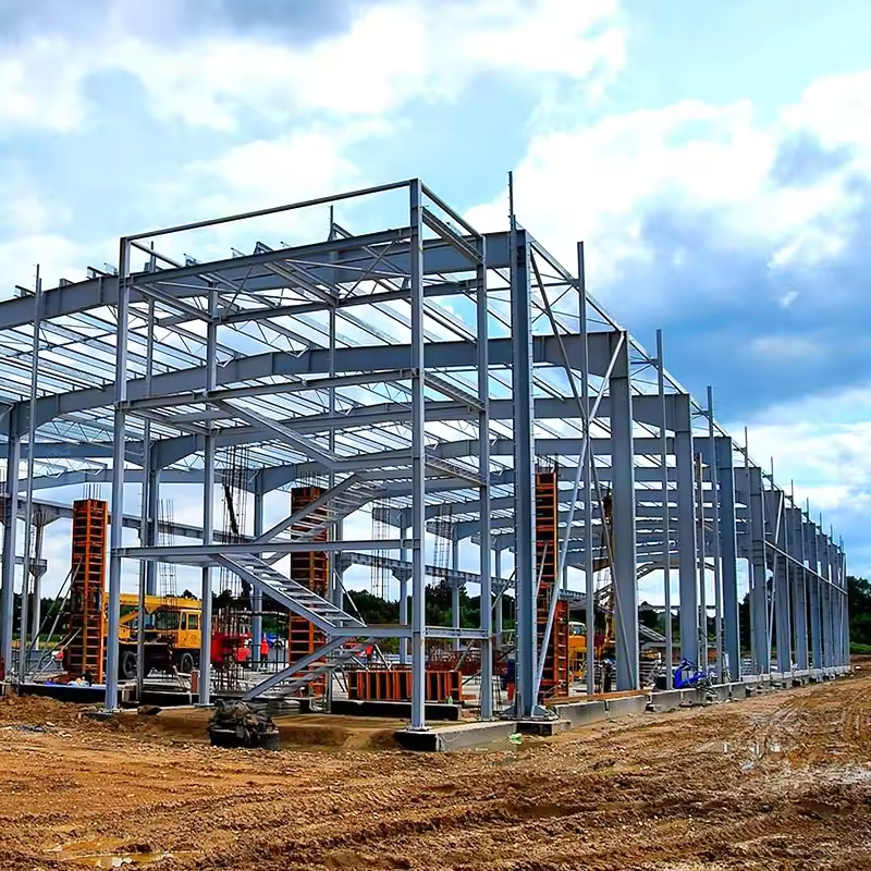 Customized High Strength Steel Structure Modular Design Steel Warehouse Prefabricated Workshop Mezzanine Floors Building
