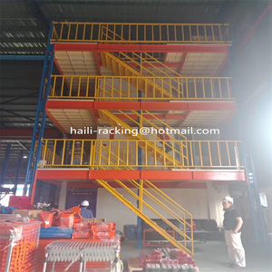 Warehouse Free Standing Modular Mezzanine Floor Kits With Stairway and Elevator