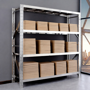 Adjustable Stainless Steel Industrial Storage Racks Home Supermarket Metal Tool Rack Anti-Rust Home Shelves Carton Packing