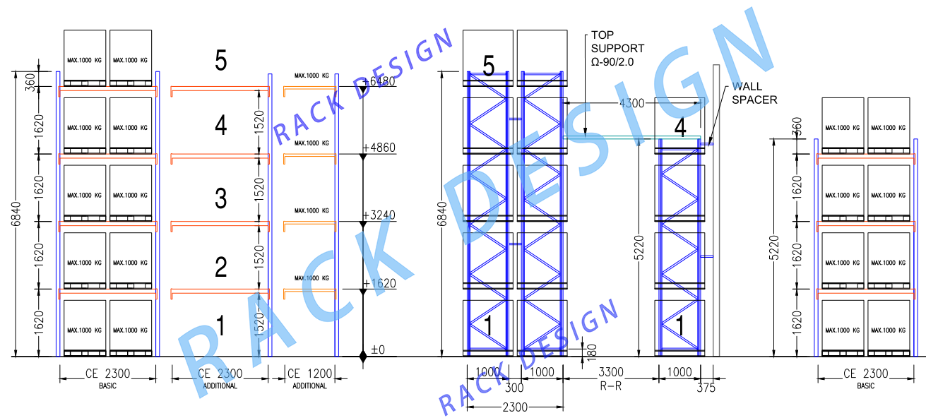 Warehouse Heavy Duty Storage Selective Racking