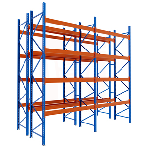 Customized Industrial Pallet Racks Beams Adjustable Steel Metal Heavy Duty Selective Pallet Racking System for Warehouse Storage