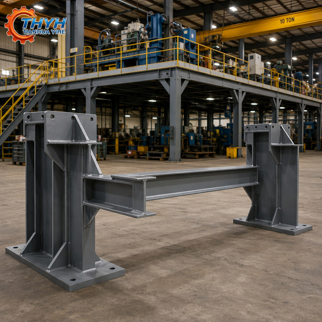 Prefabricated Welded Steel Stainless Steel Mezzanine Floor Module Shot Blasted Anti-Corrosion Painted Fabrication