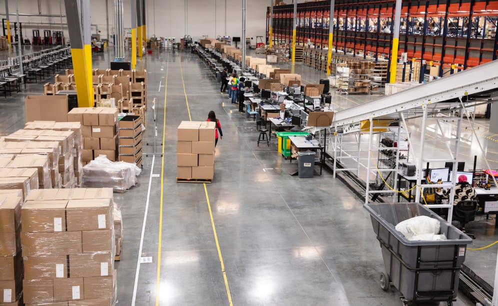 Retail and e-commerce fulfillment center racking