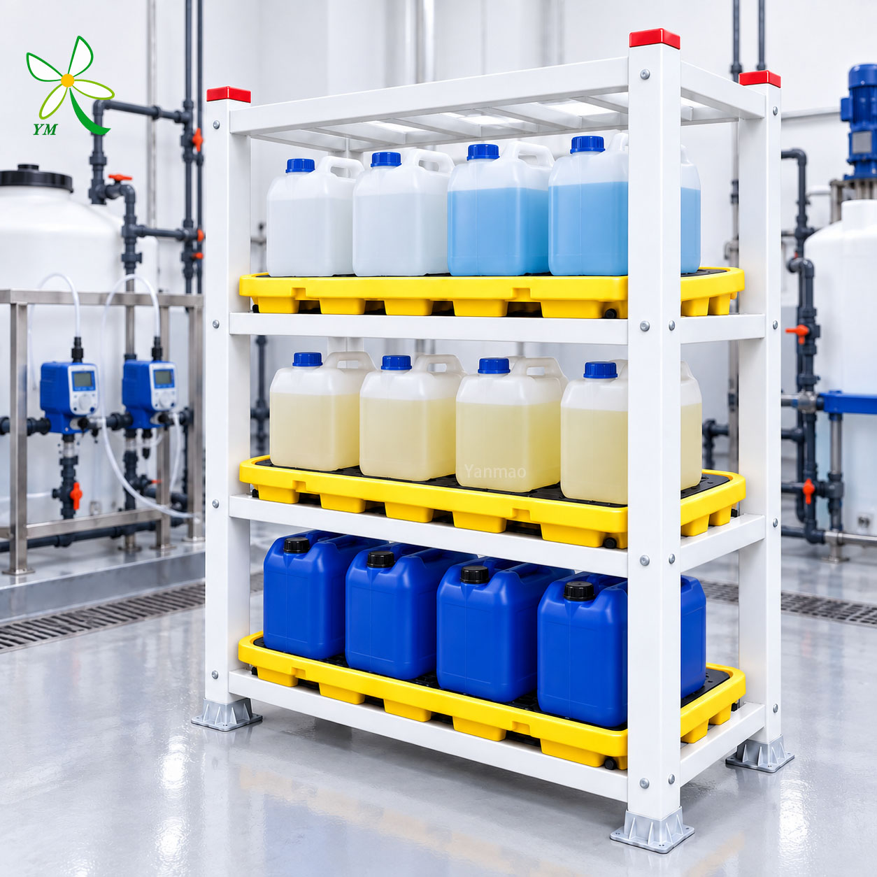 Safety Focused Non Conductive Durable Screw Assembly Electrical Room Storage Shelving FRP Storage Rack Warehouse Rack